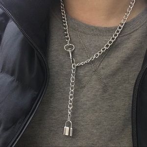 Accessories - StainlessSteel Lock Pendant Choker GothicNecklace Accessories - StainlessSteel Lock Pendant Choker GothicNecklace